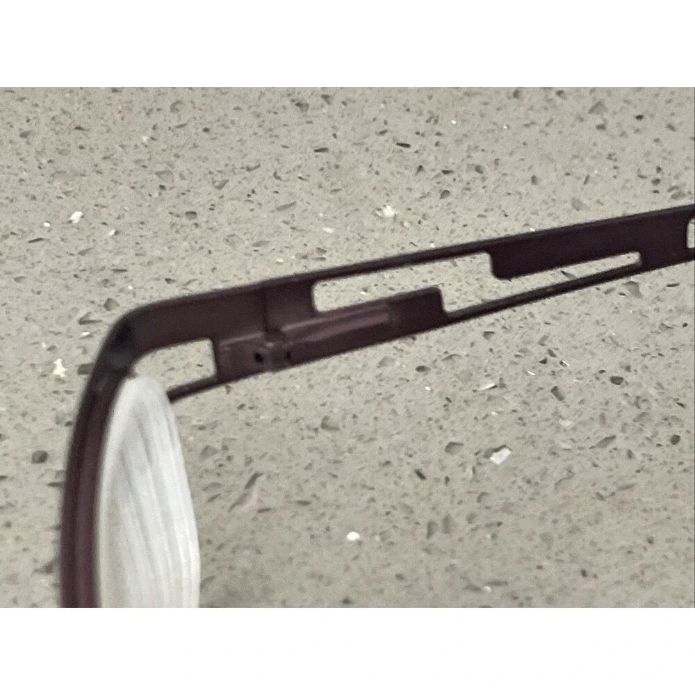 CEN ADP016 Eyeglasses 48-17-130 FRAMES ONLY BLK CEN Half Rim Purple bronze